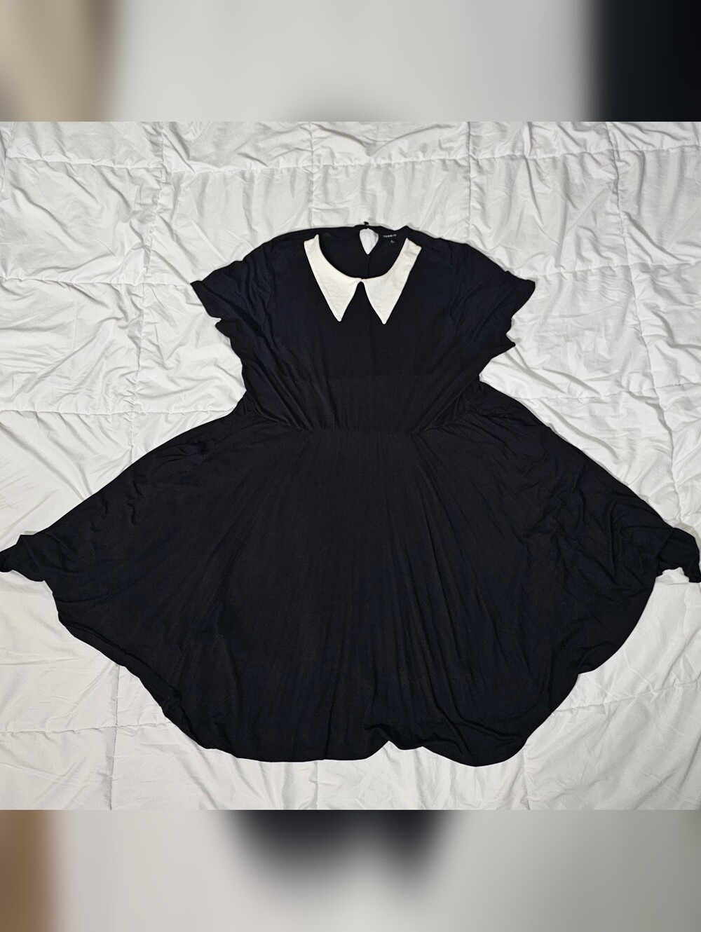 Torrid Black Dress With White Collar